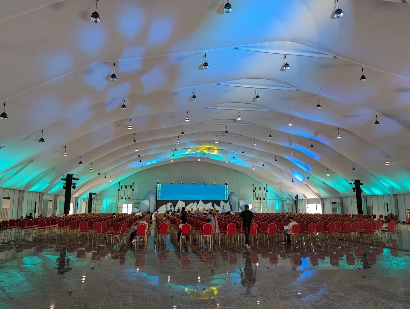 KCEV exhibition hall during an event