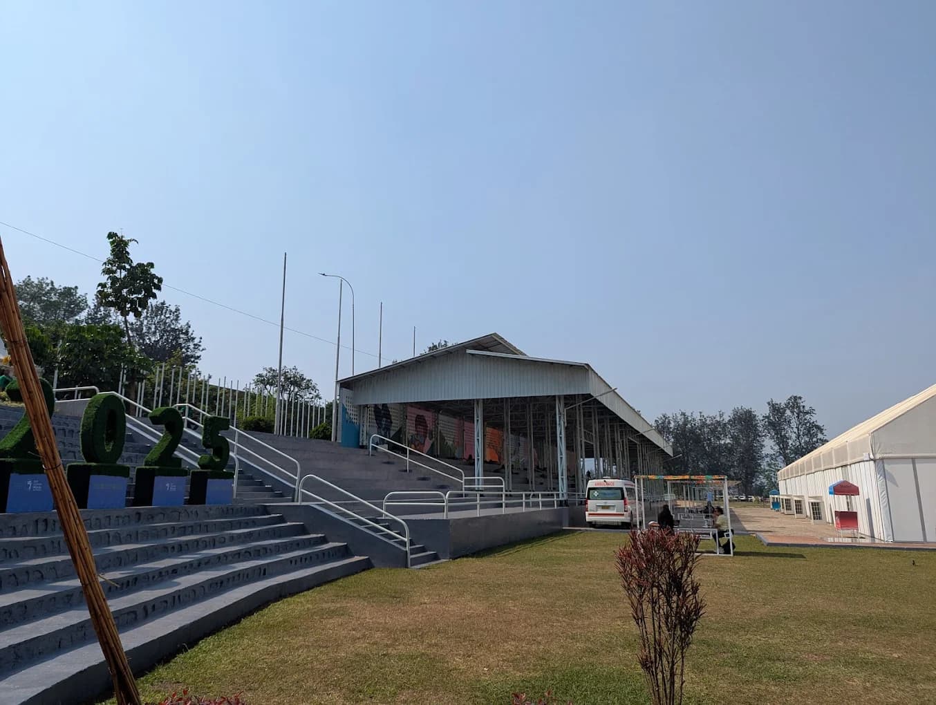 Open-air pavilion at KCEV