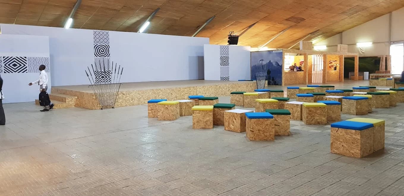 Evening lighting across the KCEV village